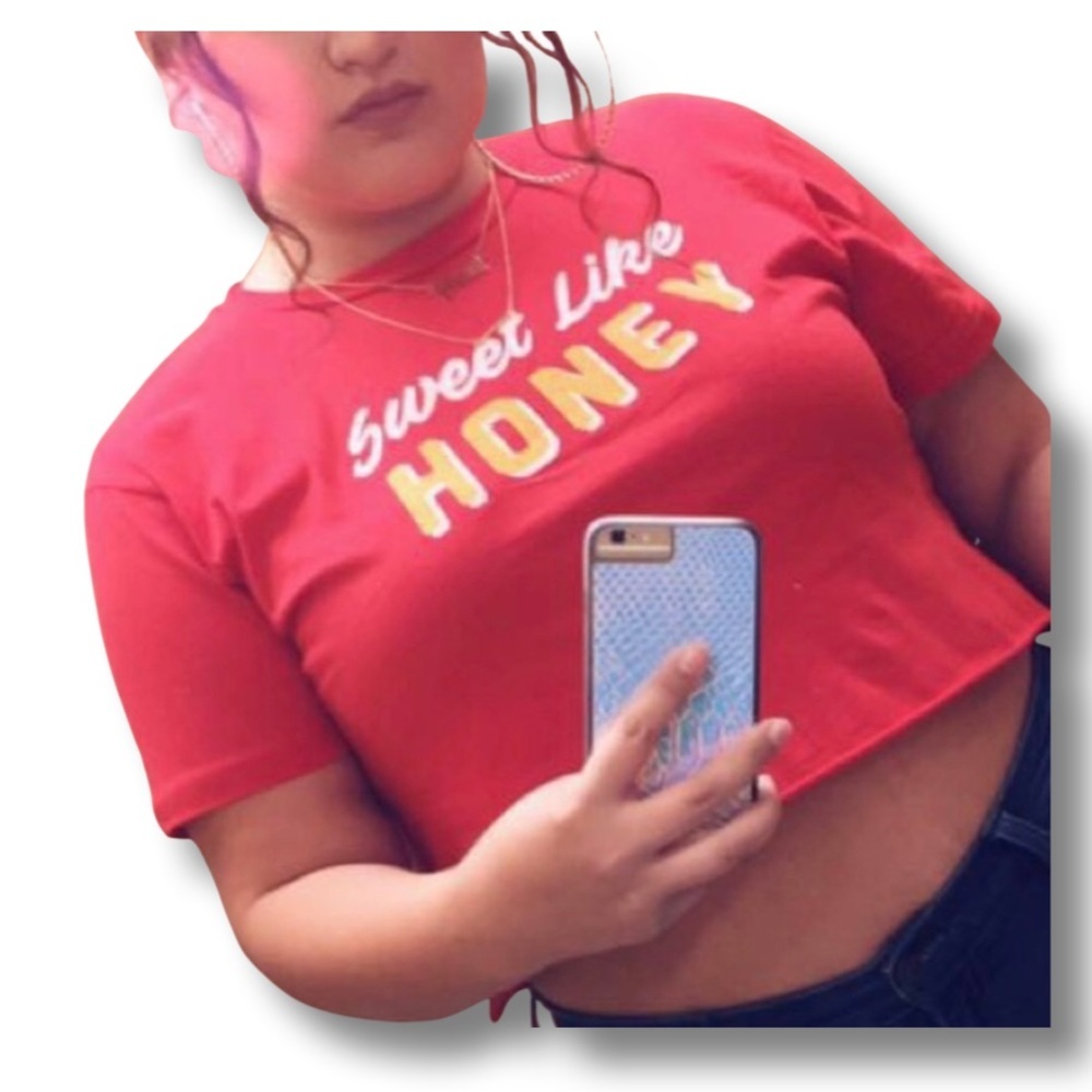 Sweet like honey crop top T-shirt